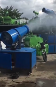 Máy Phun Sương Dập Bụi, Làm Mát Phun Xa 40m | Giải Pháp Kiểm Soát Bụi Hiệu Quả Cho công trường