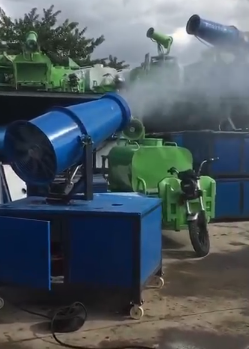 Máy Phun Sương Dập Bụi, Làm Mát Phun Xa 40m | Giải Pháp Kiểm Soát Bụi Hiệu Quả Cho công trường
